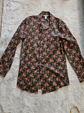 Men's 15/32-33 floral button down shirt